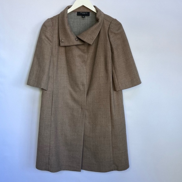 Like New Ann Taylor Virgin Wool Longline Jacket Coat size M - Picture 3 of 6